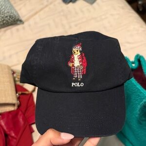 NWT Polo Bear Black Hat